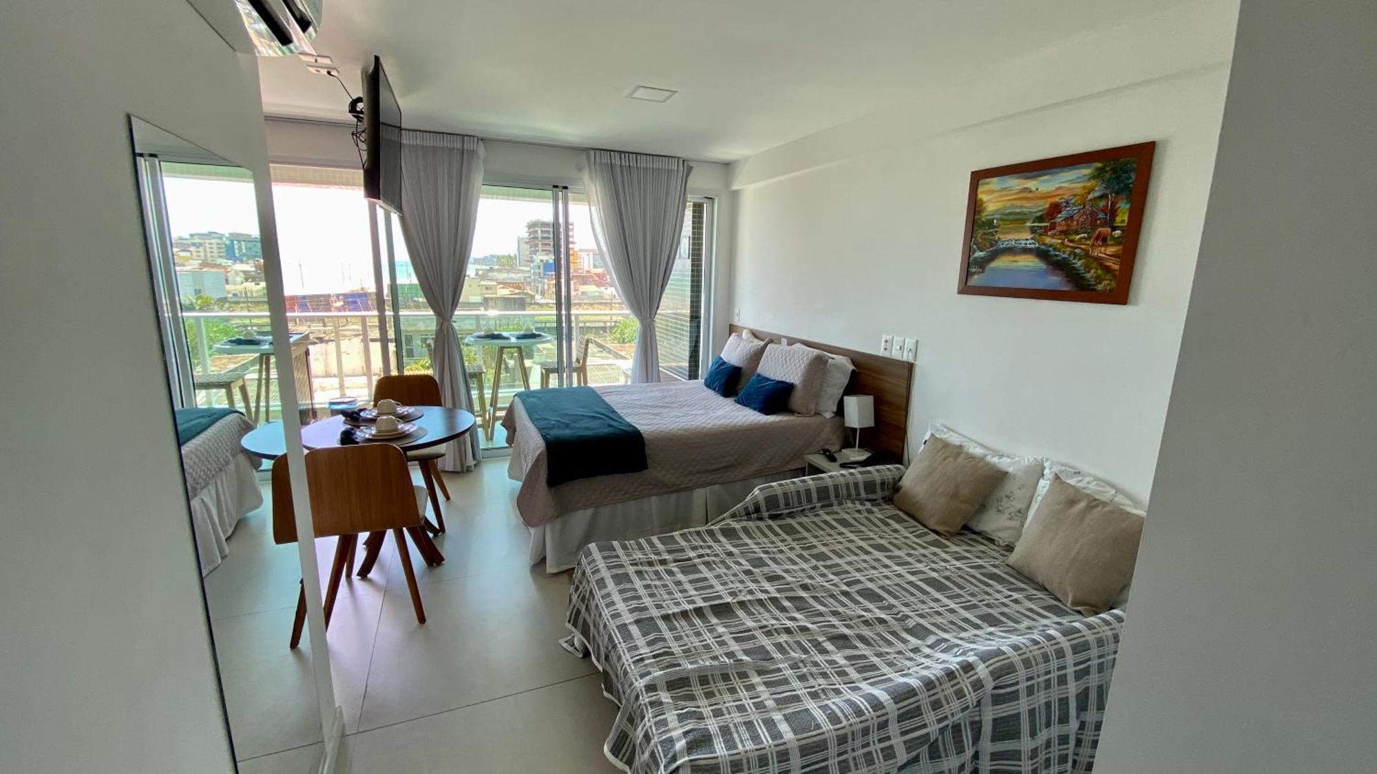 Apartamento Rn Premium Ap 116, Wi-fi, Piscina, Tv 43, 30m Do Mar *
